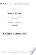 Bulletin des commissions