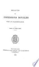 Bulletin des commissions royales d'art et d'archéologie