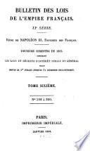 Bulletin des lois de la République Française