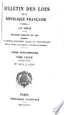 Bulletin des lois de la République française