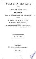 Bulletin des lois de la République Française