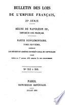 Bulletin des lois de la République Française