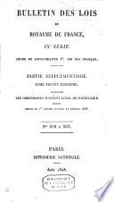 Bulletin des lois de la République Française
