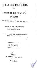 Bulletin des lois de la République française