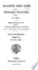 Bulletin des lois de la République française