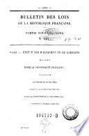 Bulletin des lois de la Republique Francaise
