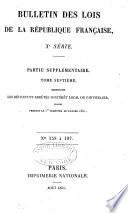 Bulletin des lois de la République française