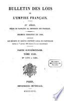 Bulletin des lois de la République Française