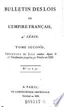 Bulletin des lois de la Republique Francaise