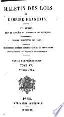 Bulletin des lois de la République française