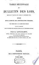 Bulletin des lois de la République Française