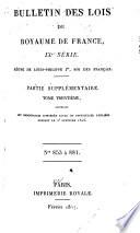 Bulletin des lois de la République française