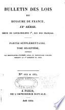 Bulletin des lois de la République française