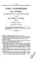 Bulletin des lois de la République Française