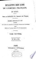 Bulletin des lois de la République Française