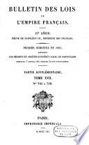 Bulletin des lois de la République Française