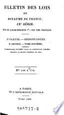Bulletin des lois de la Republique Francaise