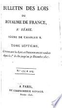 Bulletin des lois de la République française