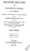 Bulletin des lois de la République française