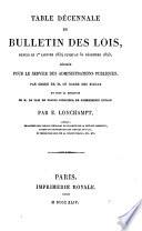 Bulletin des lois de la République Française