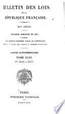 Bulletin des lois de la République française