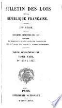 Bulletin des lois de la République française