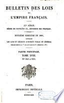 Bulletin des lois de la République Française