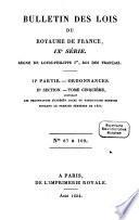 Bulletin des lois de la République Française