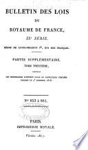 Bulletin des lois de la République française