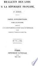 Bulletin des lois de la République française