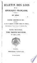 Bulletin des lois de la République française