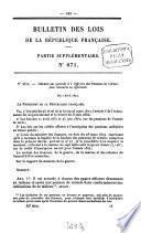 Bulletin des lois de la République Française