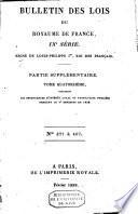 Bulletin des lois de la République Française
