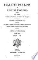 Bulletin des lois de la République franc̜aise