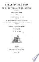 Bulletin des lois de la République franc̜aise