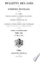 Bulletin des lois de la République franc̜aise
