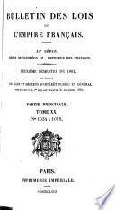 Bulletin des lois de la République franc̜aise