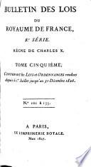 Bulletin des lois de la République franc̜aise