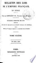 Bulletin des lois de la République franc̜aise