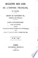 Bulletin des lois de la République franc̜aise
