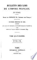 Bulletin des lois de la République franc̜aise