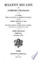 Bulletin des lois de la République franc̜aise