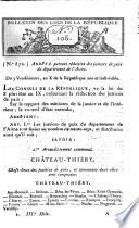 BULLETIN DES LOIS DE LA RÉPUBLIQUE.