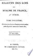 Bulletin des lois