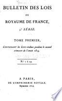 Bulletin des lois