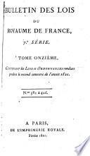 Bulletin des lois
