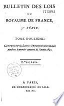 Bulletin des lois. Partie principale