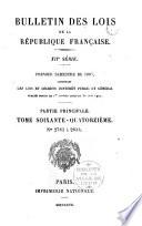 Bulletin des lois. Partie principale