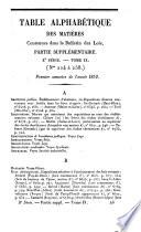 Bulletin des lois. Partie supplémentaire