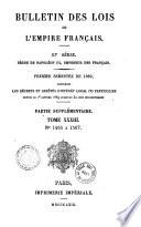 Bulletin des lois. Partie supplémentaire